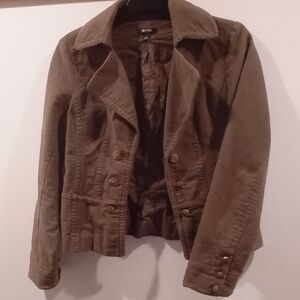 Women's Greyish Army Green Color Jacket